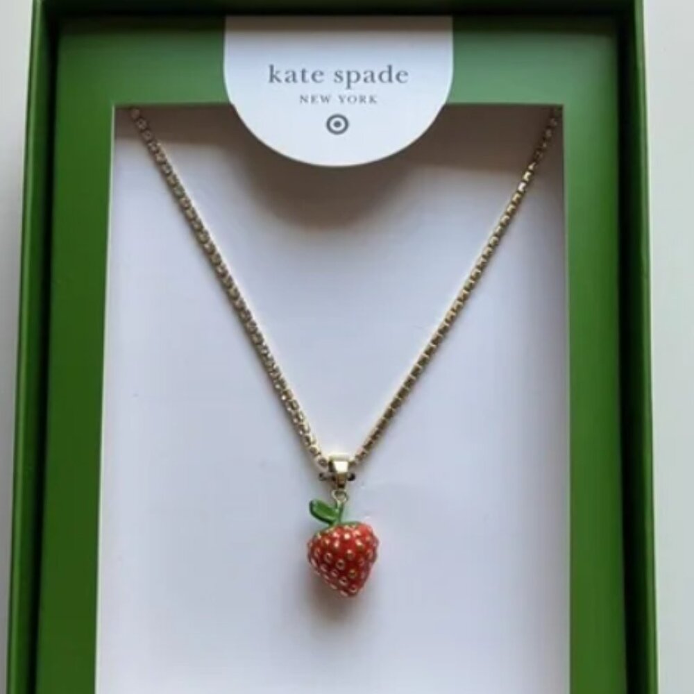 Kate Spade and Target Strawberry Necklace